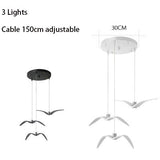 ChandeliersDecor.com-Kitchen Island-Seagulls Pendant Light: Unique Lighting Fixture
