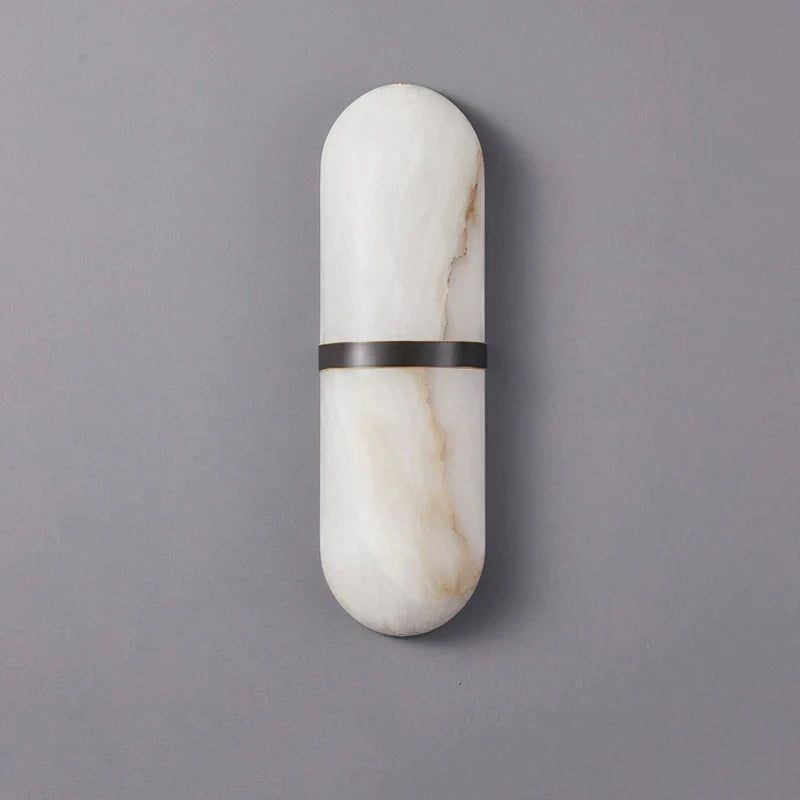 ChandeliersDecor.com-Wall Lights-Semi Cylinder Marble Wall Light
