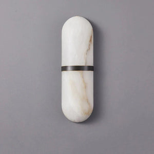 ChandeliersDecor.com-Wall Lights-Semi Cylinder Marble Wall Light