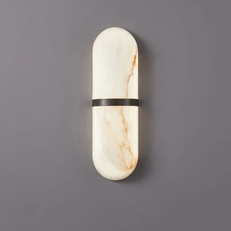 ChandeliersDecor.com-Wall Lights-Semi Cylinder Marble Wall Light