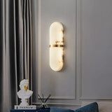 ChandeliersDecor.com-Wall Lights-Semi Cylinder Marble Wall Light