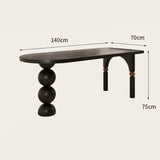 ChandeliersDecor.com-Dining Tables-Semicircle Wooden Island Dining Table