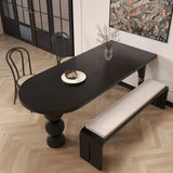 ChandeliersDecor.com-Dining Tables-Semicircle Wooden Island Dining Table