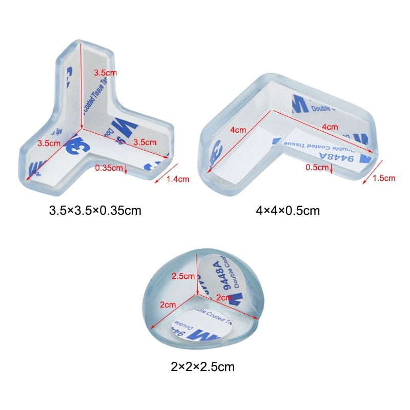 ChandeliersDecor.com-Silicone Corner Protectors for Babies and Kids - Self-Adhesive