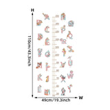 ChandeliersDecor.com-Kids Room Nursery Decals-Sleeping Elephant Bear Moon Kids Height Measure Wall Stickers