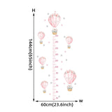 ChandeliersDecor.com-Kids Room Nursery Decals-Sleeping Elephant Bear Moon Kids Height Measure Wall Stickers