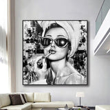 ChandeliersDecor.com-Wall Posters-Smoking: Beauty Queen Poster Captivating Elegance