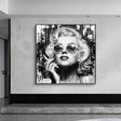 ChandeliersDecor.com-Wall Posters-Smoking: Marilyn Poster – Classic Icon on Display
