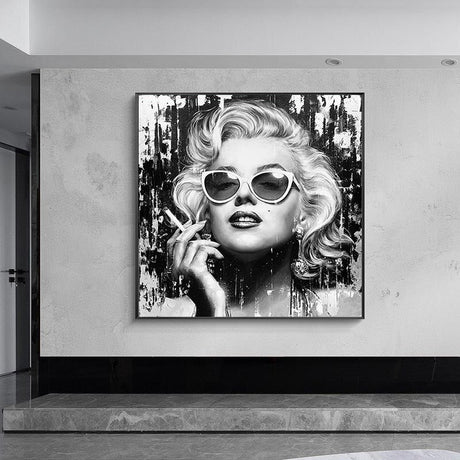 ChandeliersDecor.com-Wall Posters-Smoking: Marilyn Poster – Classic Icon on Display