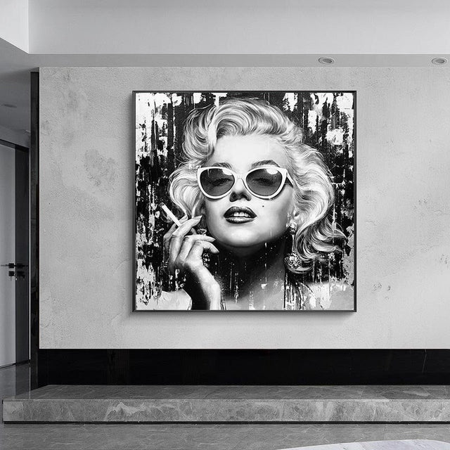 ChandeliersDecor.com-Wall Posters-Smoking: Marilyn Poster – Classic Icon on Display