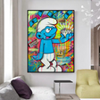 ChandeliersDecor.com-Wall Posters-Smurfie DiamondCanvas Wall Hanging Art