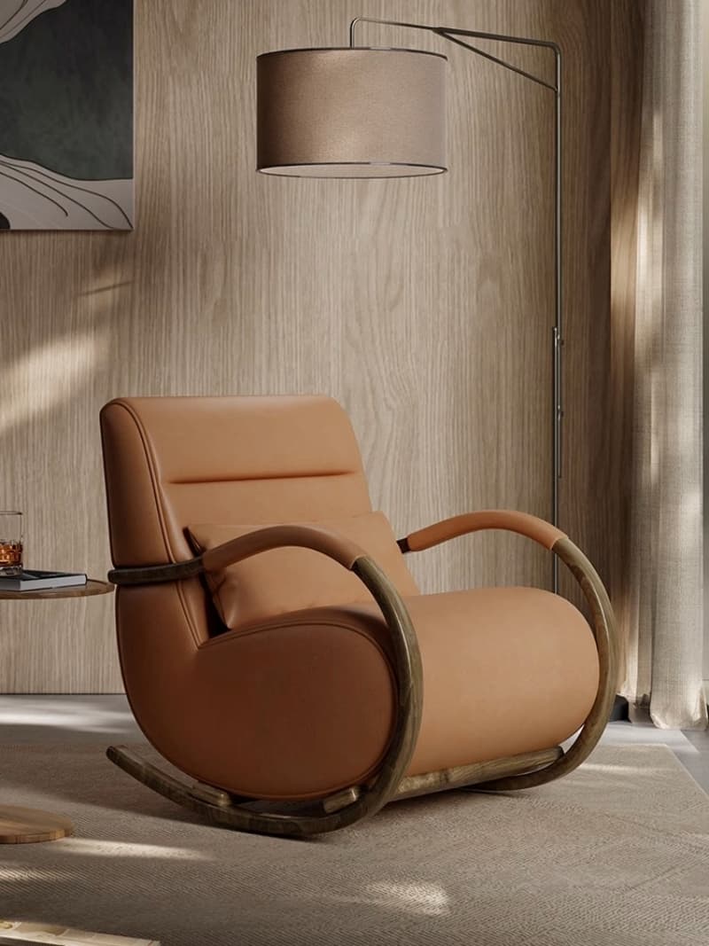 ChandeliersDecor.com-Sofa Chairs and Stools-Snail Rocking Lazy Designer Chair