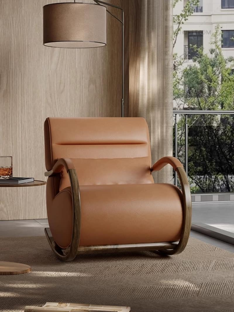 ChandeliersDecor.com-Sofa Chairs and Stools-Snail Rocking Lazy Designer Chair