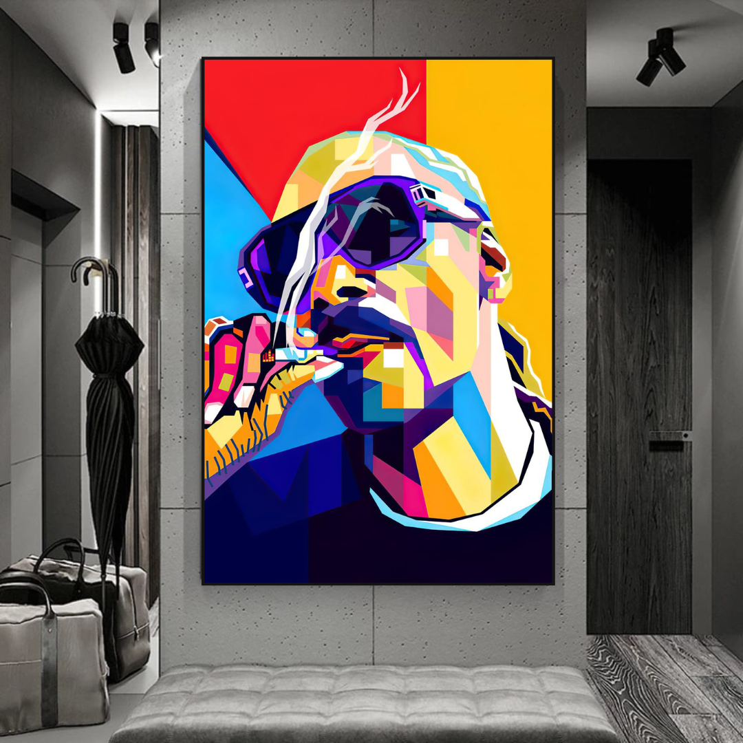 ChandeliersDecor.com-Musicians Wall Art-Snoop Famous Singer HipHop Canvas Wall Art