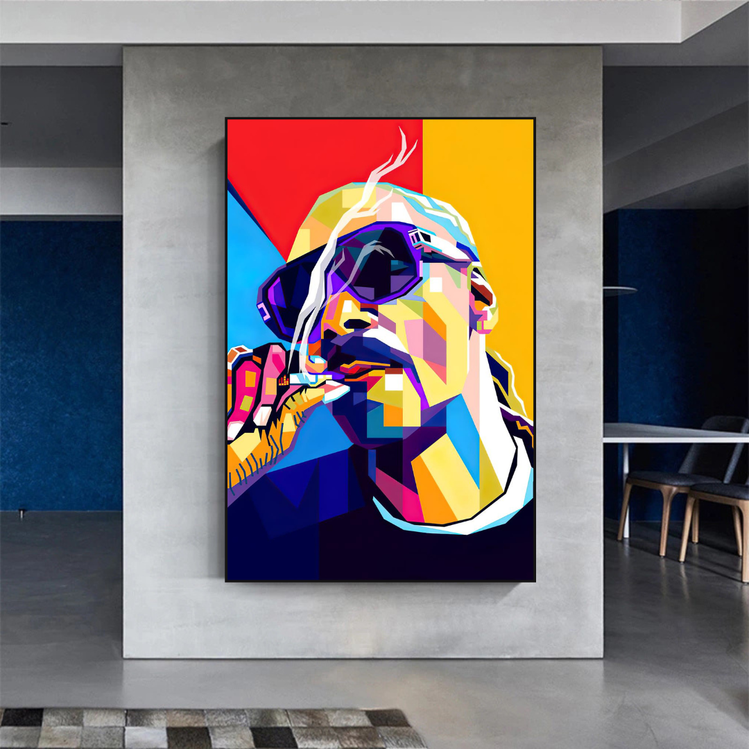 ChandeliersDecor.com-Musicians Wall Art-Snoop Famous Singer HipHop Canvas Wall Art