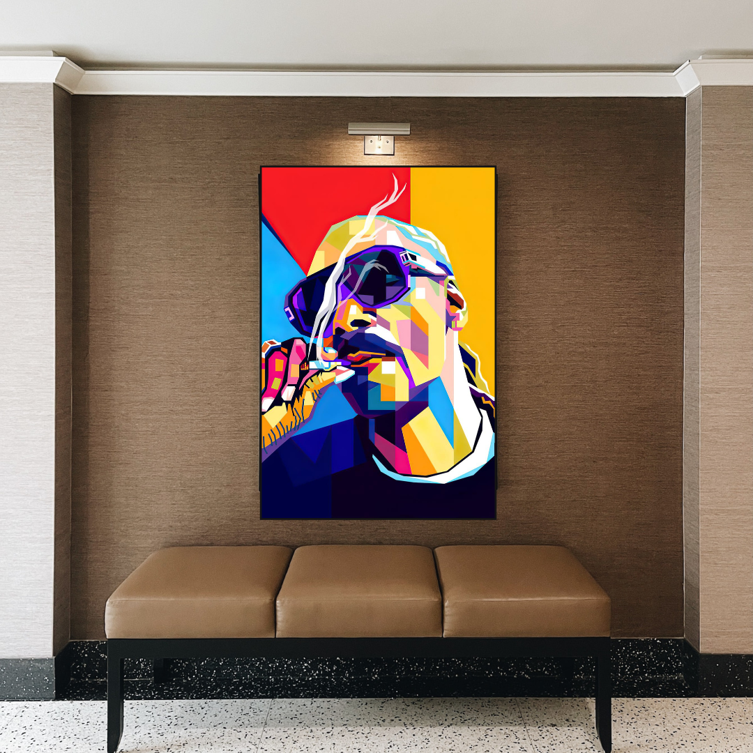 ChandeliersDecor.com-Musicians Wall Art-Snoop Famous Singer HipHop Canvas Wall Art