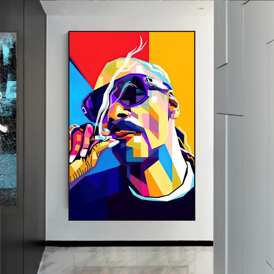 ChandeliersDecor.com-Musicians Wall Art-Snoop Famous Singer HipHop Canvas Wall Art