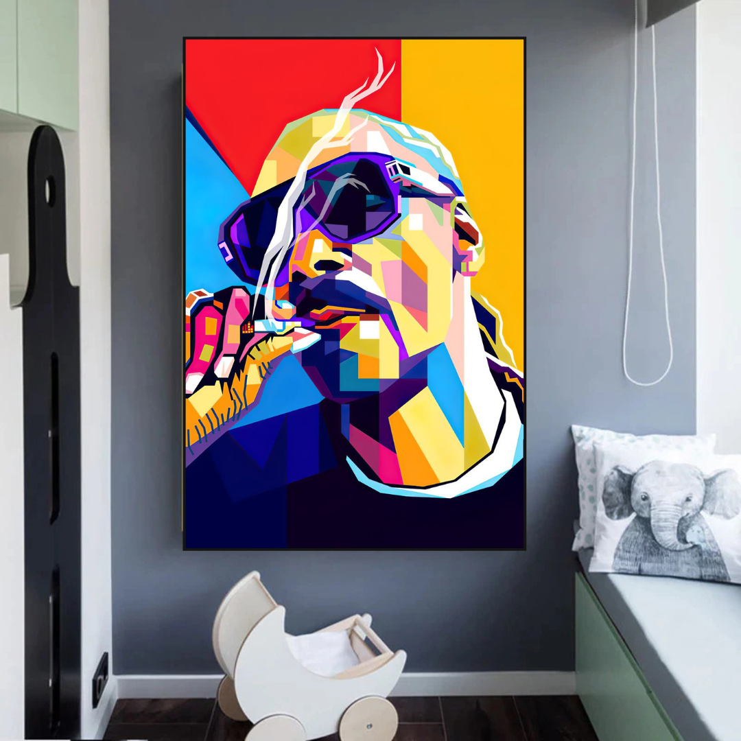 ChandeliersDecor.com-Musicians Wall Art-Snoop Famous Singer HipHop Canvas Wall Art