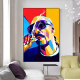 ChandeliersDecor.com-Musicians Wall Art-Snoop Famous Singer HipHop Canvas Wall Art