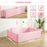 ChandeliersDecor.com-Playpen and Ball Pits-Soft Foam Foldable Pink Ball Pit Crawling Fence Children's Playground