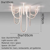 ChandeliersDecor.com-Chandeliers-Soft Hose LED Ceiling Chandelier - Illuminate With Elegance