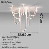 ChandeliersDecor.com-Chandeliers-Soft Hose LED Ceiling Chandelier - Illuminate With Elegance