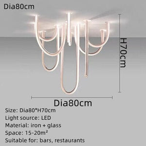 ChandeliersDecor.com-Chandeliers-Soft Hose LED Ceiling Chandelier - Illuminate With Elegance
