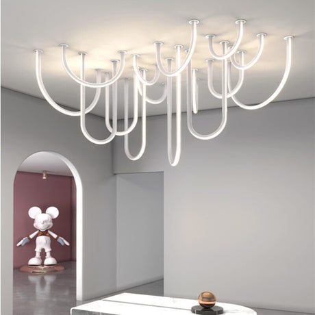 ChandeliersDecor.com-Chandeliers-Soft Hose LED Ceiling Chandelier - Illuminate With Elegance