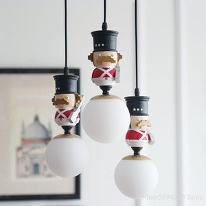 ChandeliersDecor.com-Kids Room Nursery Lighting-Soldiers Pendant Lighting For Kids Room
