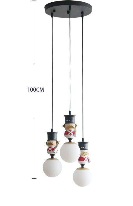 ChandeliersDecor.com-Kids Room Nursery Lighting-Soldiers Pendant Lighting For Kids Room