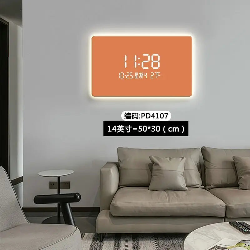 ChandeliersDecor.com-Wall Clocks-Solid Color Digital LED Wall Clock