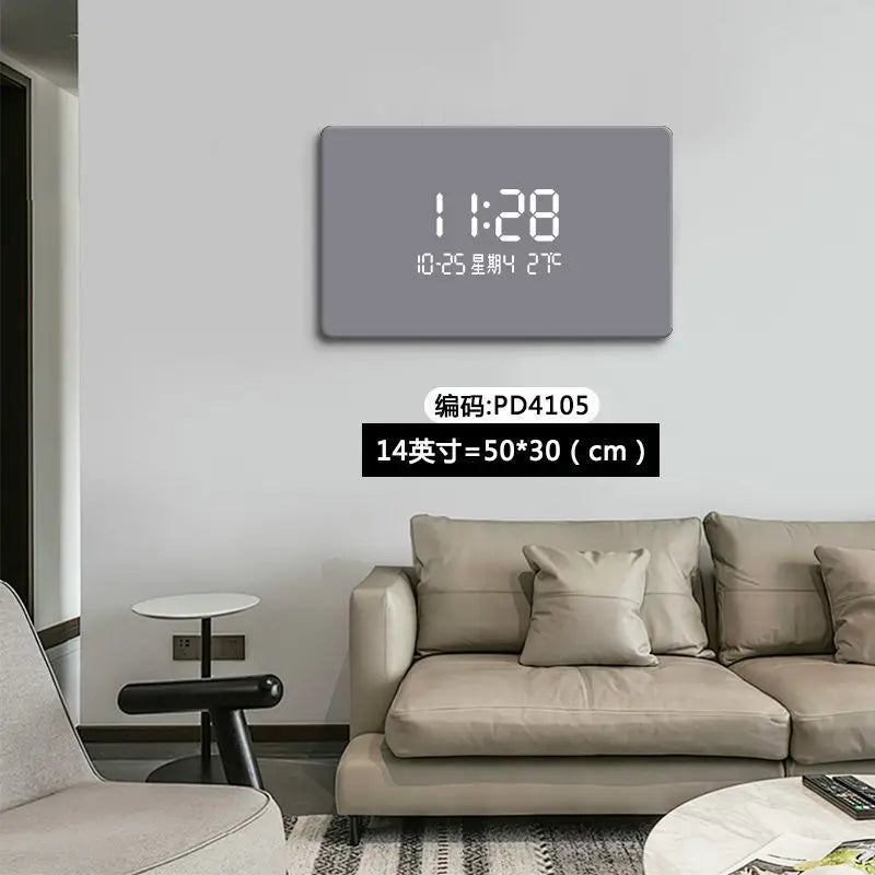 ChandeliersDecor.com-Wall Clocks-Solid Color Digital LED Wall Clock