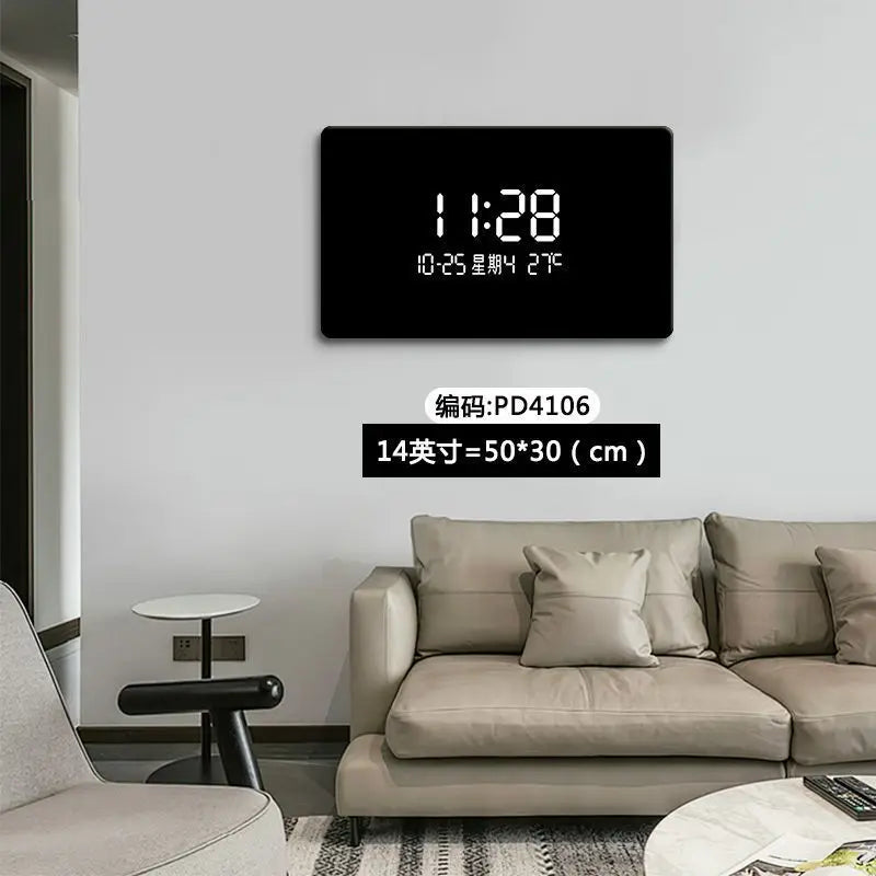 ChandeliersDecor.com-Wall Clocks-Solid Color Digital LED Wall Clock