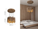 ChandeliersDecor.com-Chandeliers-Solid Oak Wood Bars Hanging Chandelier