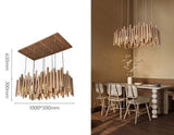 ChandeliersDecor.com-Chandeliers-Solid Oak Wood Bars Hanging Chandelier