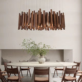 ChandeliersDecor.com-Chandeliers-Solid Oak Wood Bars Hanging Chandelier