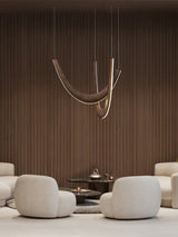 ChandeliersDecor.com-Chandeliers-Solid Oak Wood Loops Chandelier - Handcrafted Beauty