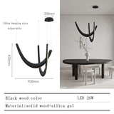 ChandeliersDecor.com-Chandeliers-Solid Oak Wood Loops Chandelier - Handcrafted Beauty