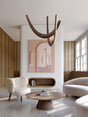 ChandeliersDecor.com-Chandeliers-Solid Oak Wood Loops Chandelier - Handcrafted Beauty