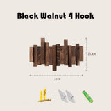 ChandeliersDecor.com-Drying Racks & Hangers-Solid Wood Clothes Hanging Wall Mounted Rack