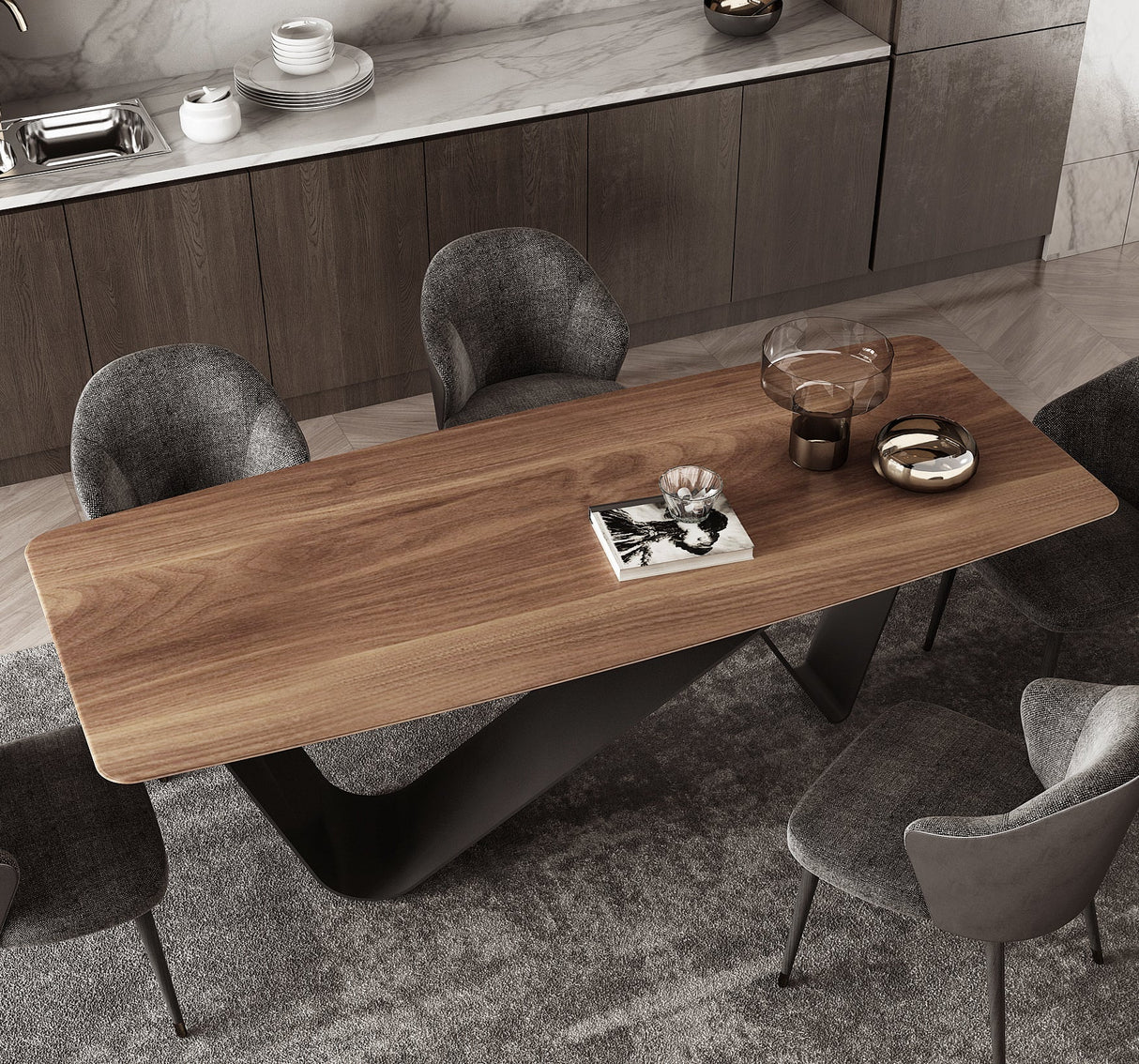 ChandeliersDecor.com-Dining Tables-Solid Wood Dining Table
