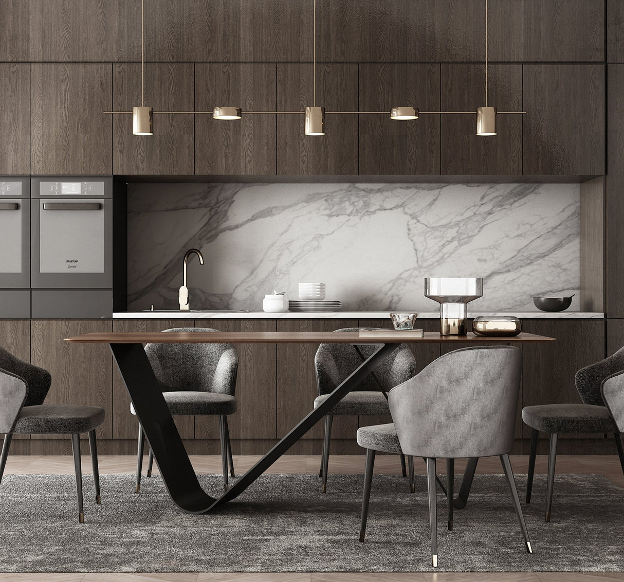 ChandeliersDecor.com-Dining Tables-Solid Wood Dining Table