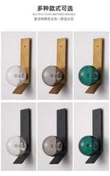 ChandeliersDecor.com-Wall Lights-Soot Glass Bedroom Bedside Wall Lamps