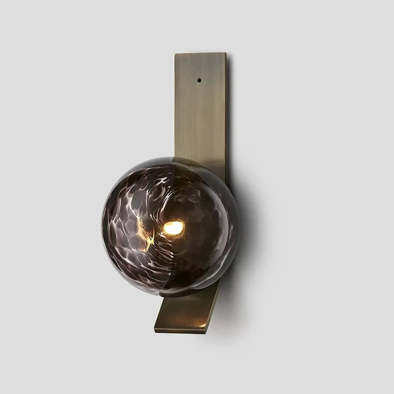 ChandeliersDecor.com-Wall Lights-Soot Glass Bedroom Bedside Wall Lamps