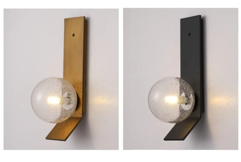 ChandeliersDecor.com-Wall Lights-Soot Glass Bedroom Bedside Wall Lamps