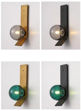 ChandeliersDecor.com-Wall Lights-Soot Glass Bedroom Bedside Wall Lamps