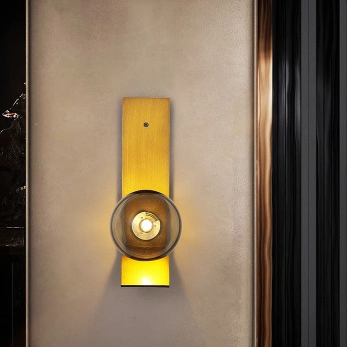 ChandeliersDecor.com-Wall Lights-Soot Glass Bedroom Bedside Wall Lamps
