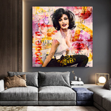 ChandeliersDecor.com-Wall Posters-Sophia Loren "Get Wild" Canvas Wall Art for Living Room, Office, and Gift: