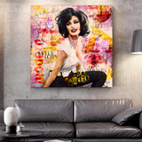ChandeliersDecor.com-Wall Posters-Sophia Loren "Get Wild" Canvas Wall Art for Living Room, Office, and Gift: