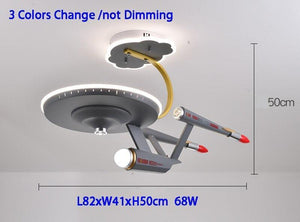 ChandeliersDecor.com-Kids Room Nursery Lighting-Space Ship Galaxy LED Light for Kids Room